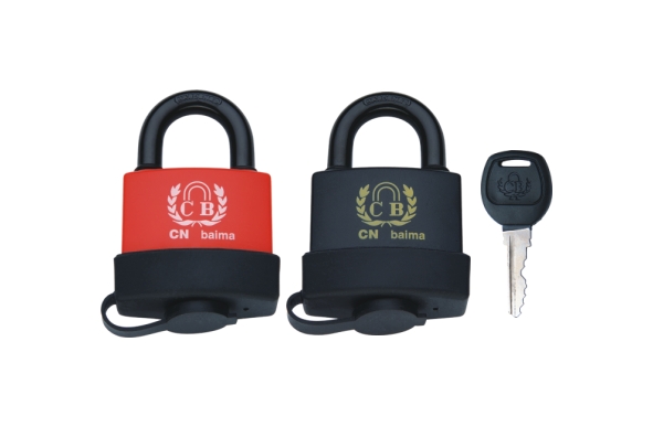 CURVED PLASTIC WATERPROOF COVER PADLOCK Product Image
