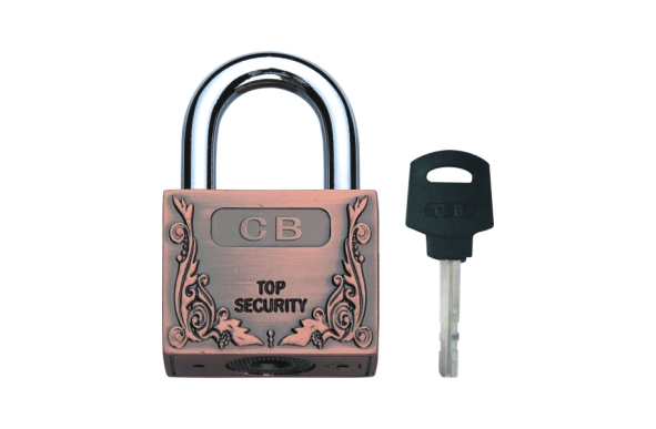 RECTANGULAR ALLOY PADLOCK WITH ANCIENT STYLE Product Image