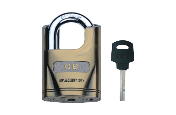 CURVED FULL SHACKLE PROTECTED ALLOY PADLOCK WITH ANCIENT STYLE Product Image